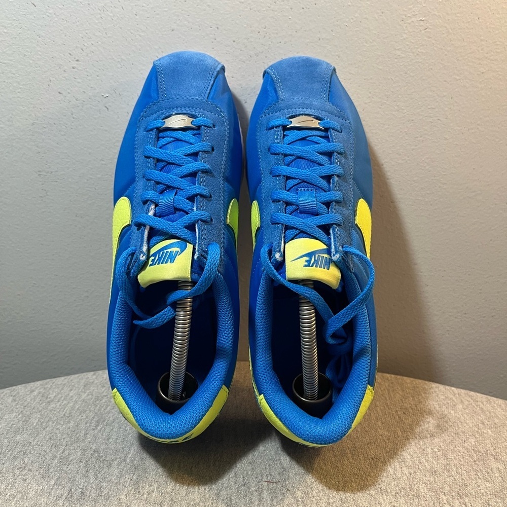 Nike Cortez BG Photo Blue Lemon Twist Shoe Size 6Y/Women 7.5 IB7748-406 - Picture 8 of 10